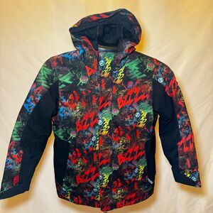Boy's SPYDER MARVEL HERO Avenger Jacket RED Graffiti Kid's Sz 10/12